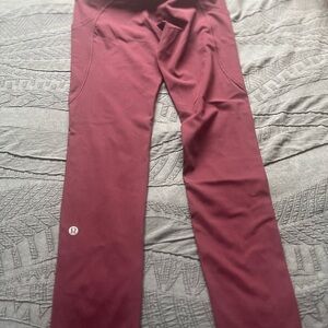 Lululemon Burgundy Leggings